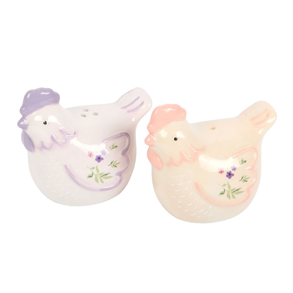 S/2 Hen salt and pepper shakers