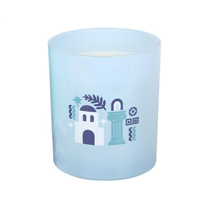 Santorini Coconut & Sea Salt  glass candle