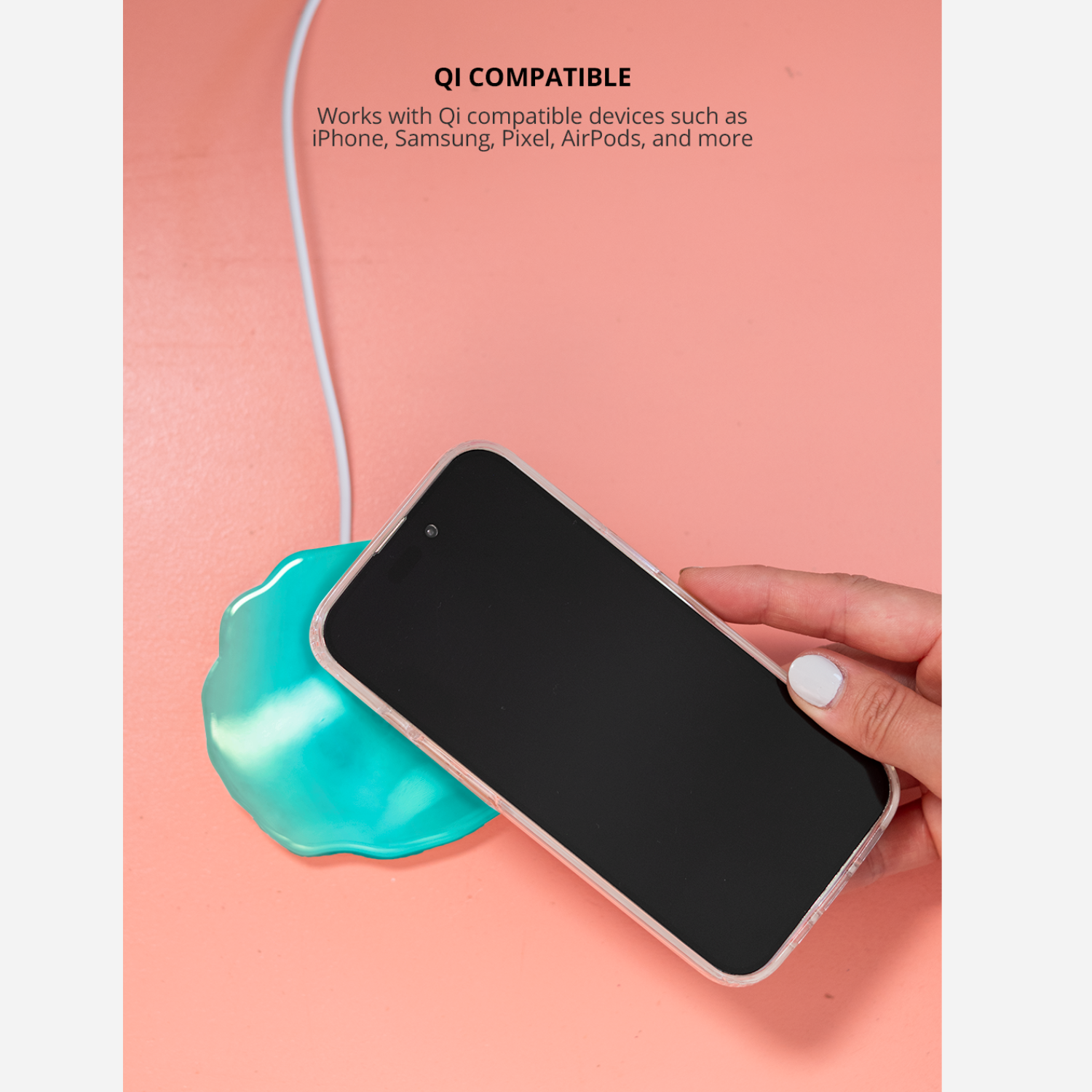 Aqua Crystal holographic wireless charger