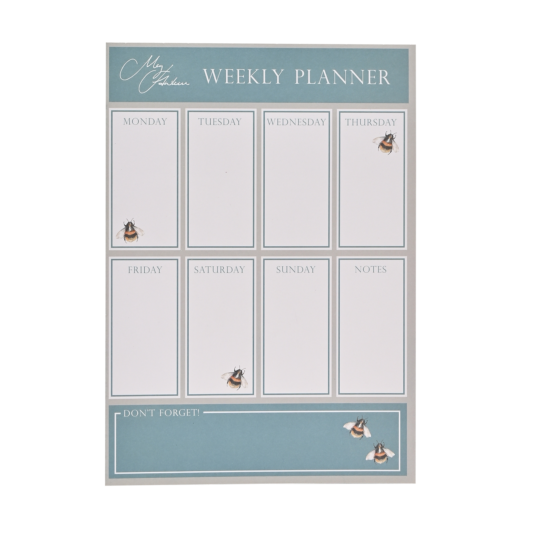 Wholesale Meg Hawkins bee weekly planner Nibble Distributors Fieldfolio
