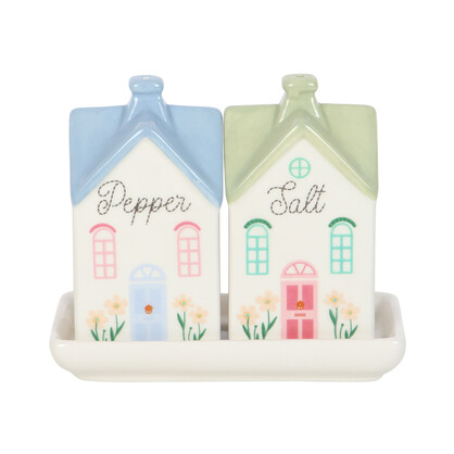 Pastel House salt & pepper shakers