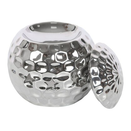 Silver Disco Ball oil burner