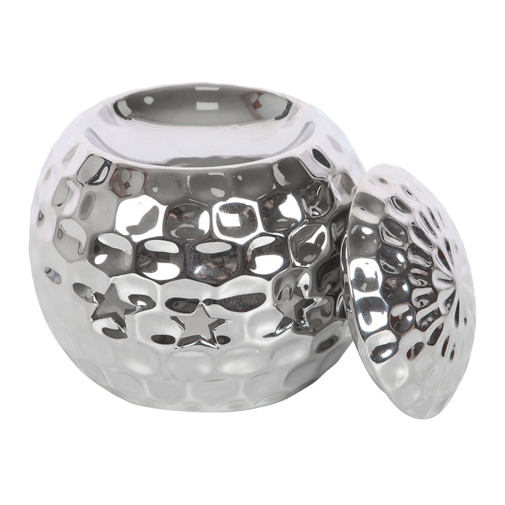 Silver Disco Ball oil burner