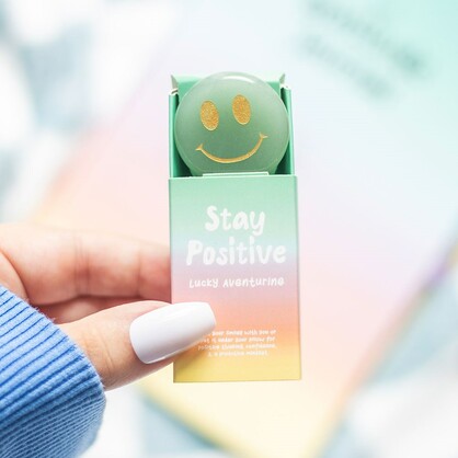 Mindful Moments Stay Positive crystal