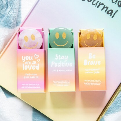 Mindful Moments Stay Positive crystal