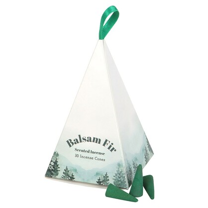 Balsam Fir Incense Cone Packs in display (12)