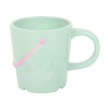 Pastel Bucket mug with spade spoon