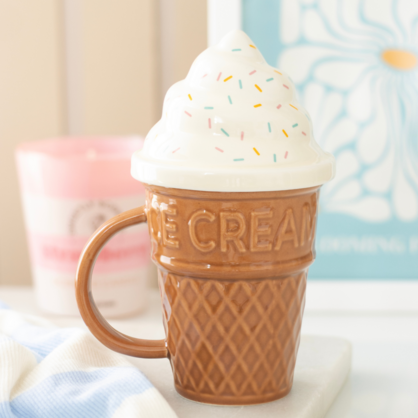 Ice cream lidded mug