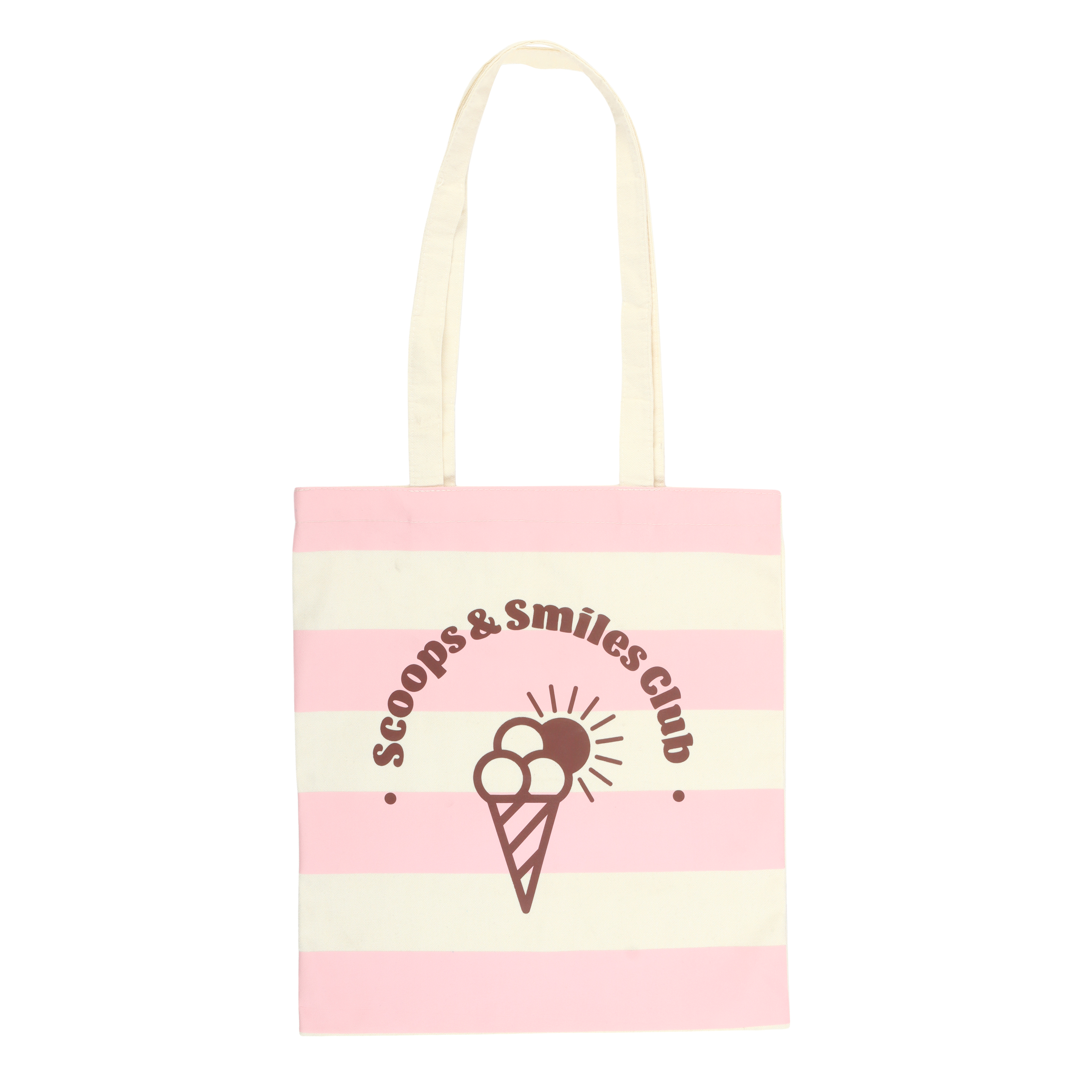 Pink Scoops & Smiles tote bag