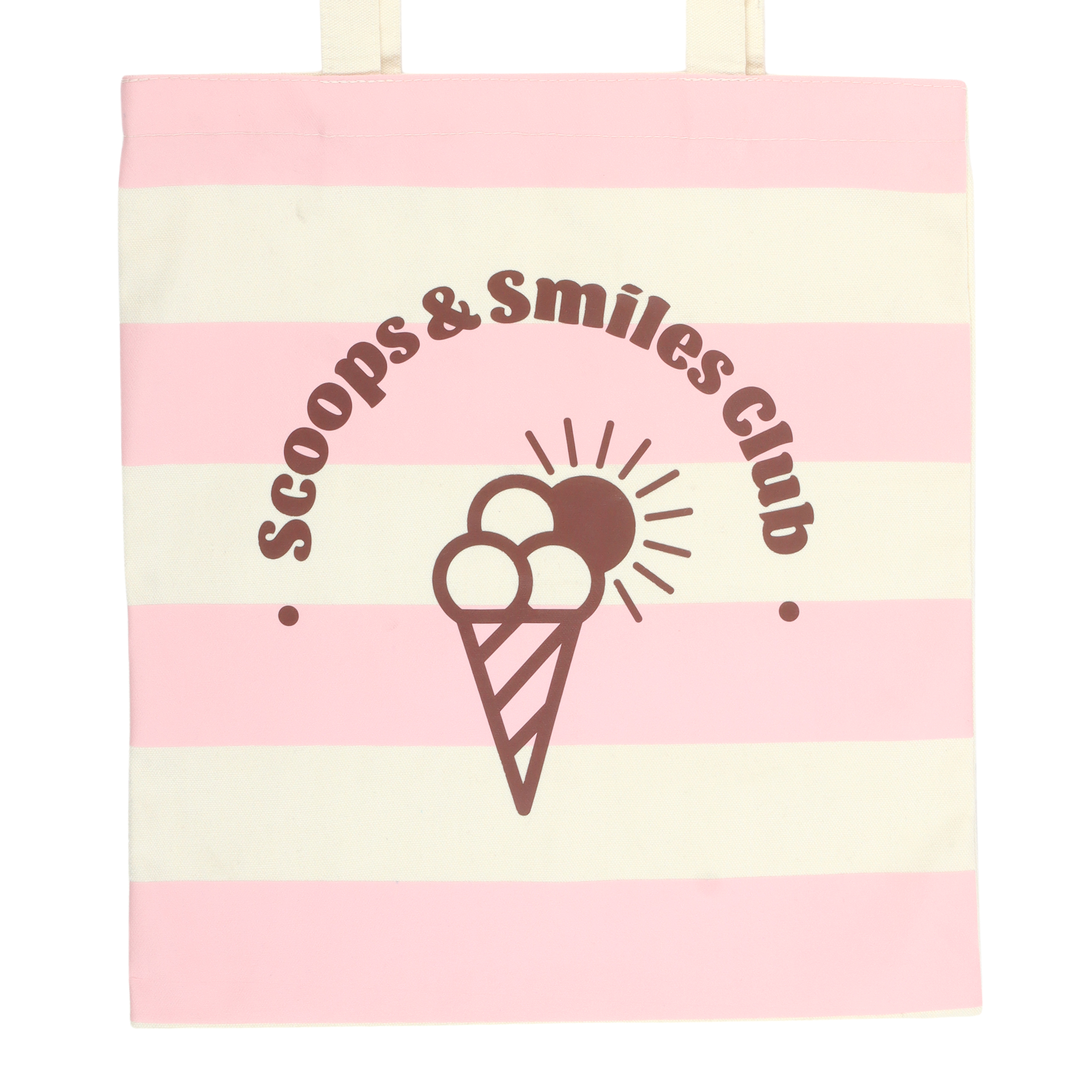 Pink Scoops & Smiles tote bag