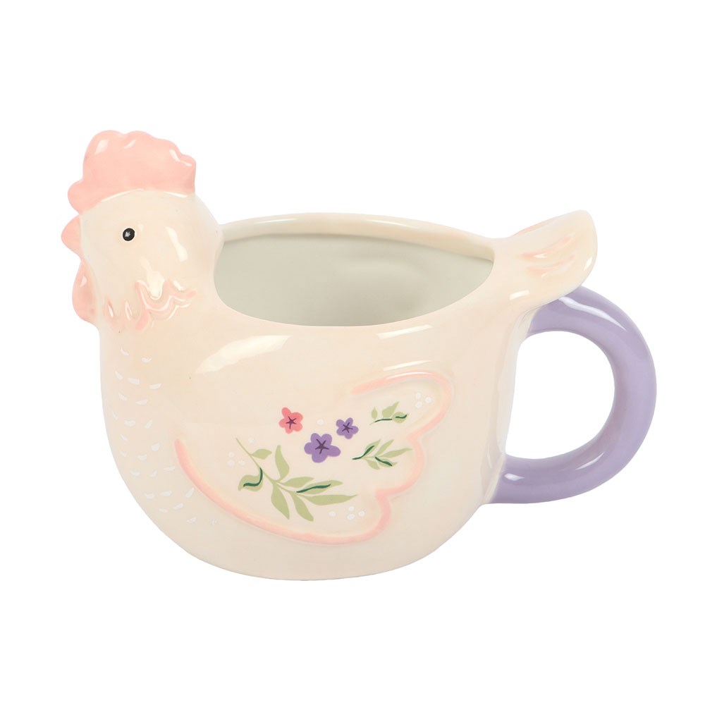 Hen shaped coffee mug