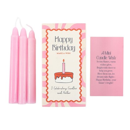 S/3 Happy Birthday candles