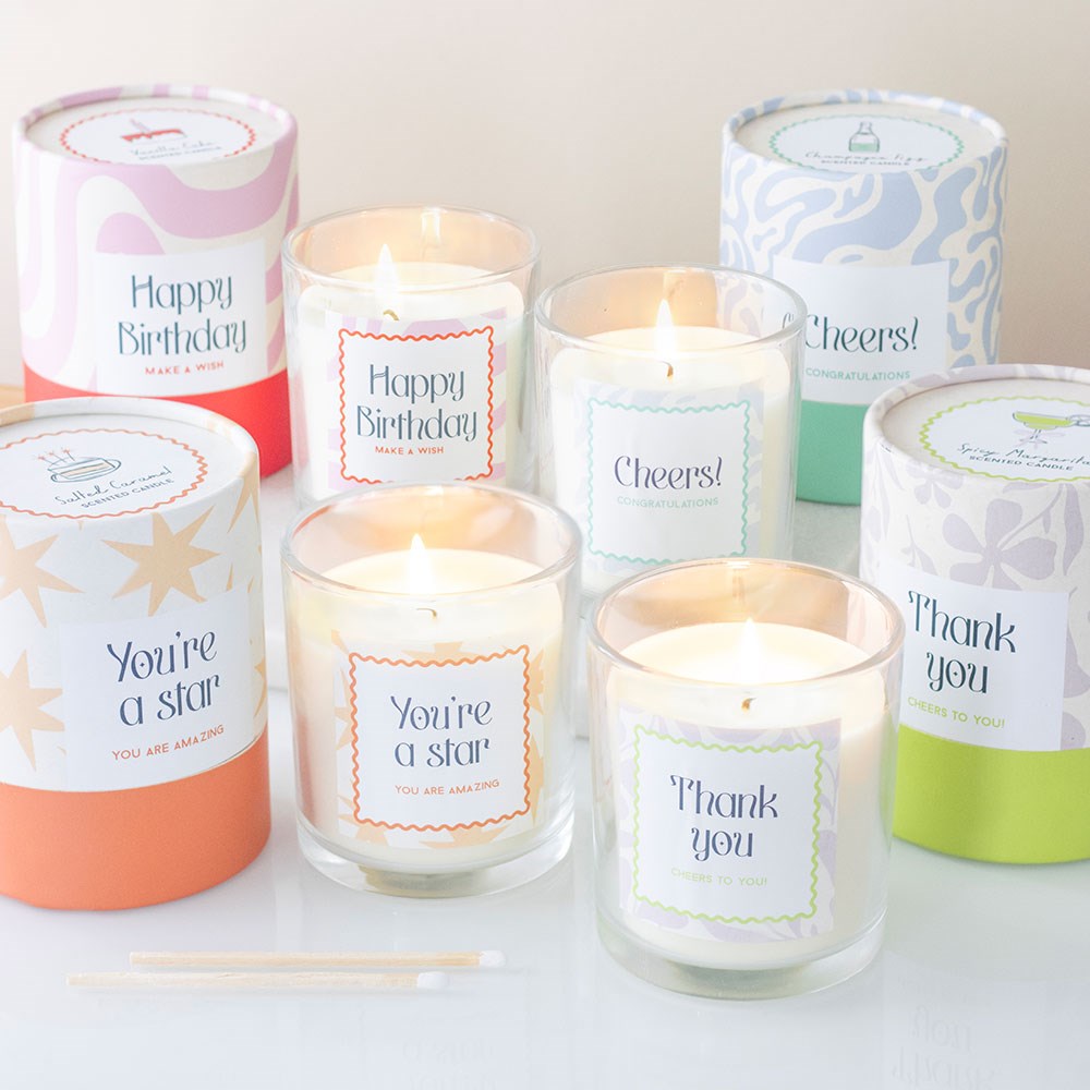 Happy Birthday Vanilla Cake candle