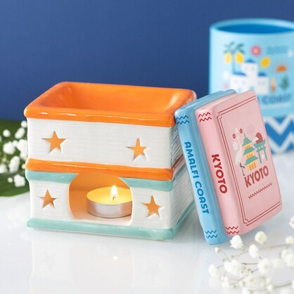 Scents of Adventure Book Stack oil burner
