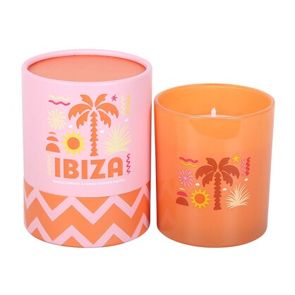 Ibiza Sunrise Apricot & Neroli glass candle