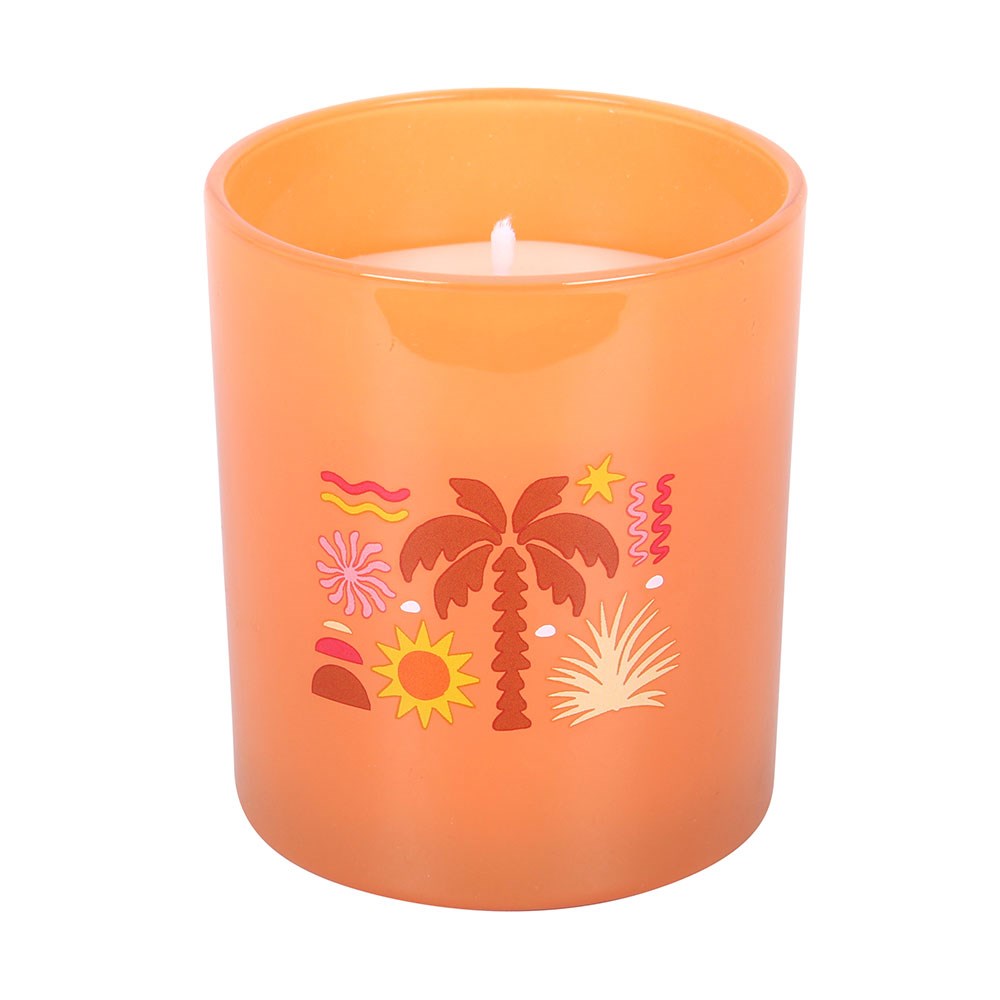 Ibiza Sunrise Apricot & Neroli glass candle