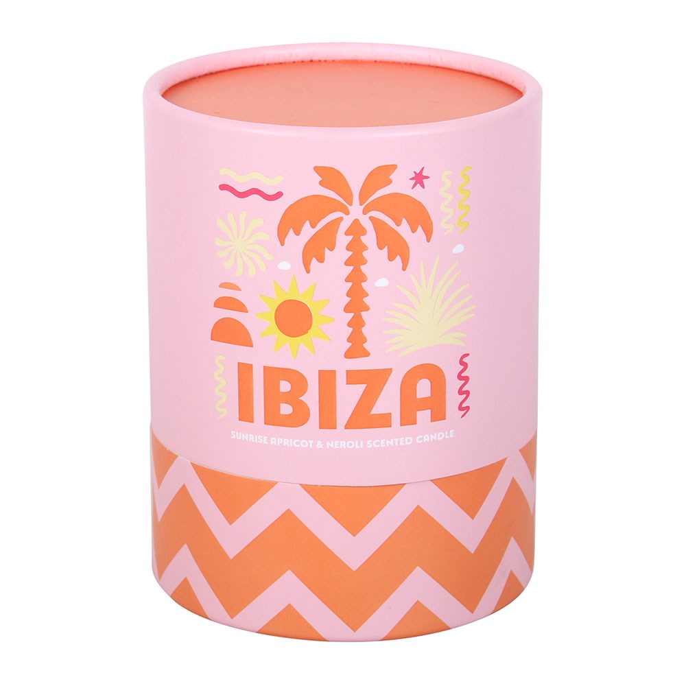 Ibiza Sunrise Apricot & Neroli glass candle