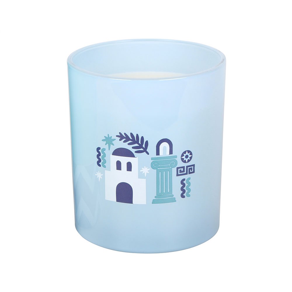 Santorini Coconut & Sea Salt glass candle