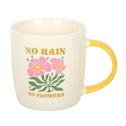 No Rain No Flowers mug