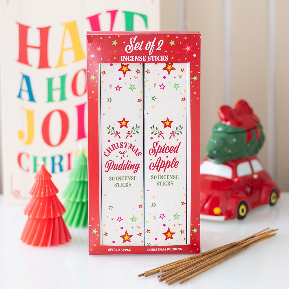 S/2 Christmas incense stick packs