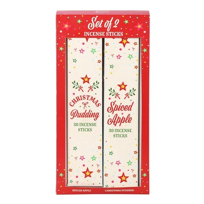 S/2 Christmas incense stick packs