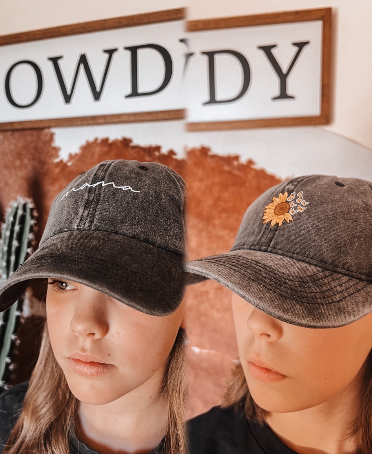Sunflower/Mama Acid Wash Cap