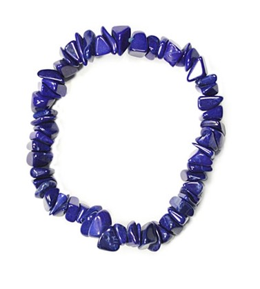 BR4031  CHIP BRACELET - HOWLITE (lapis)
