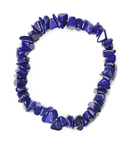 BR4031  CHIP BRACELET - HOWLITE (lapis)