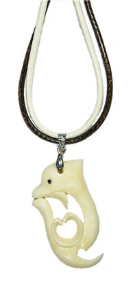 BC91 DOLPHIN/ SWIRL BONE CHOKER