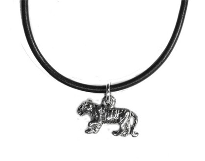 P1312  ANT. SILVER TIGER CHOKER