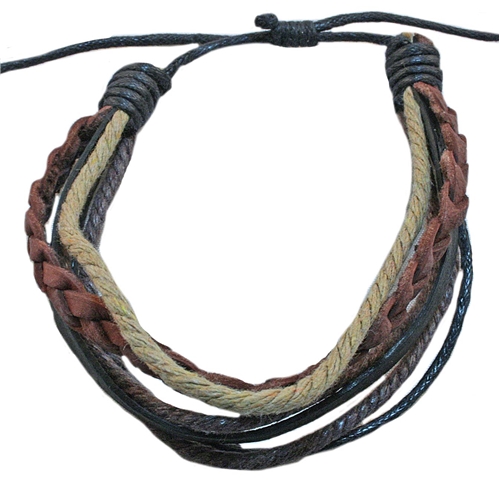 BR6440 MULTI STRAND NATURAL BRACELET