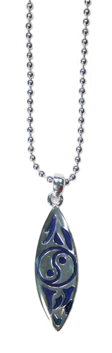 P4958 MOOD YIN YANG SURFBOARD BALL CHAIN