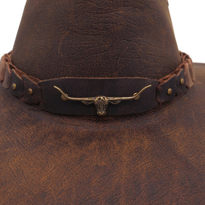 6HW46 - Brumby Shapeable Leather Hat