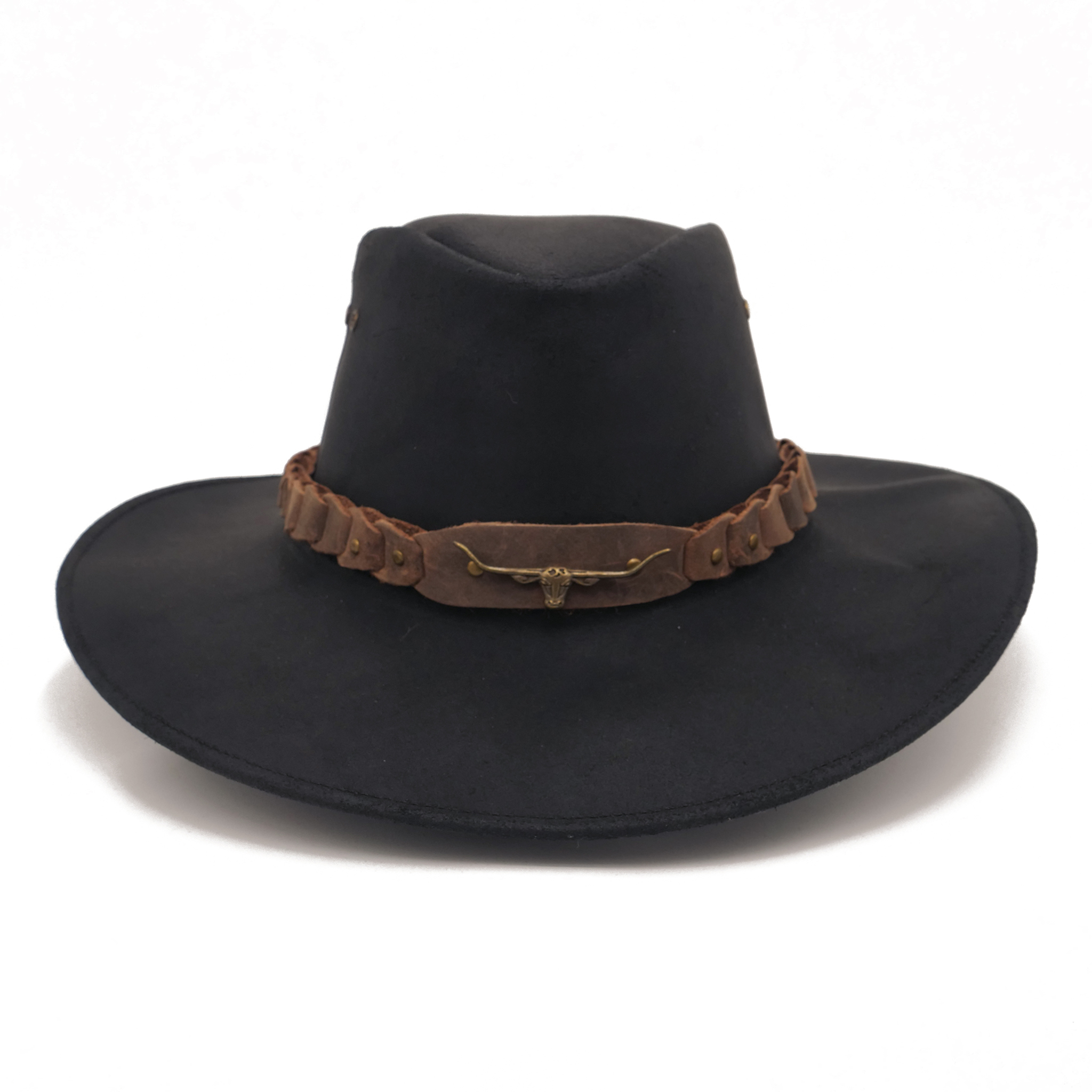 6HW46 - Brumby Shapeable Leather Hat