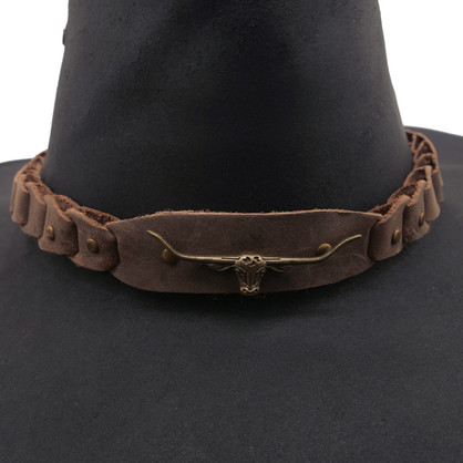 6HW46 - Brumby Shapeable Leather Hat
