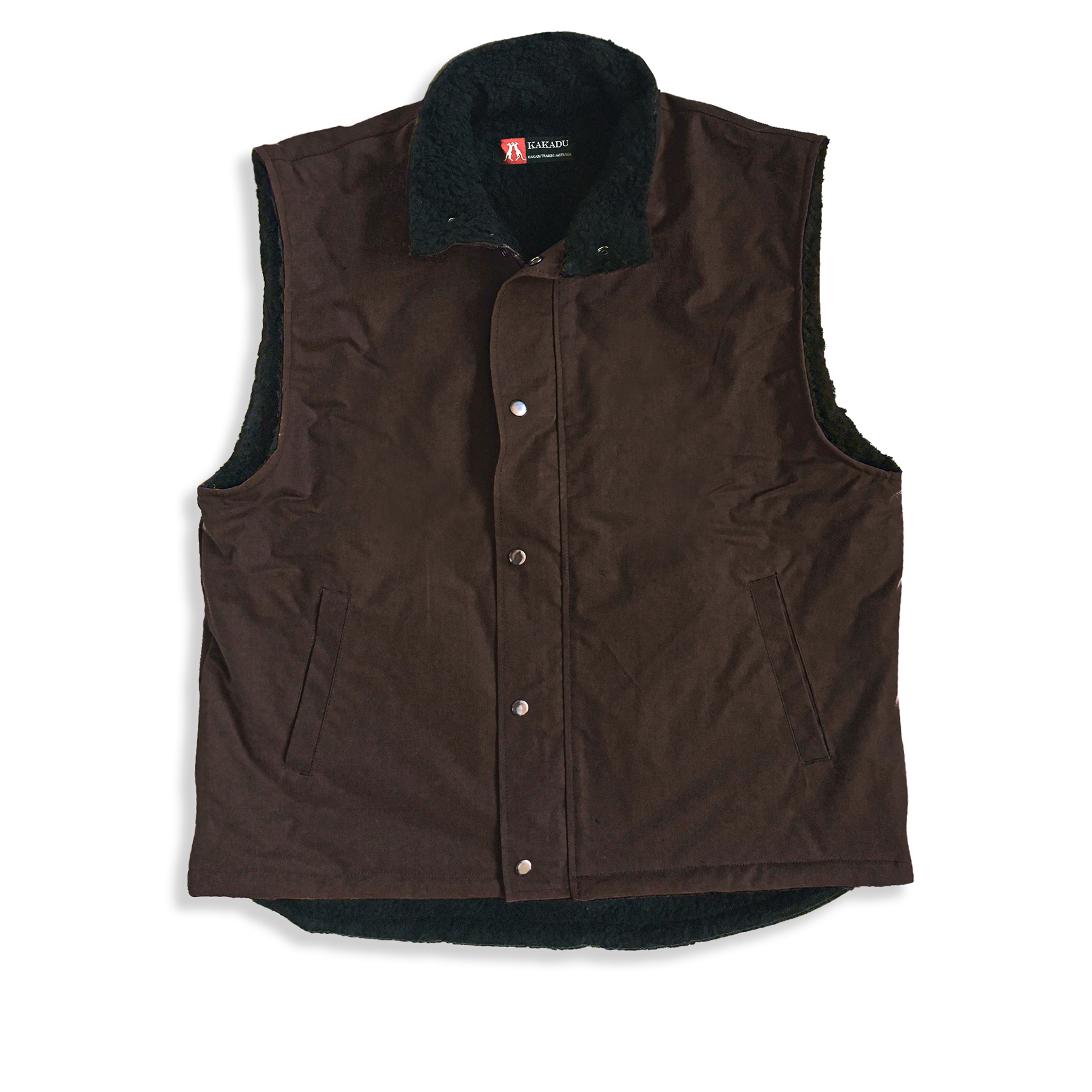 Wholesale 4V30 Kiwi Fleece Lined Oilskin Vest Kakadu Traders Australia Fieldfolio