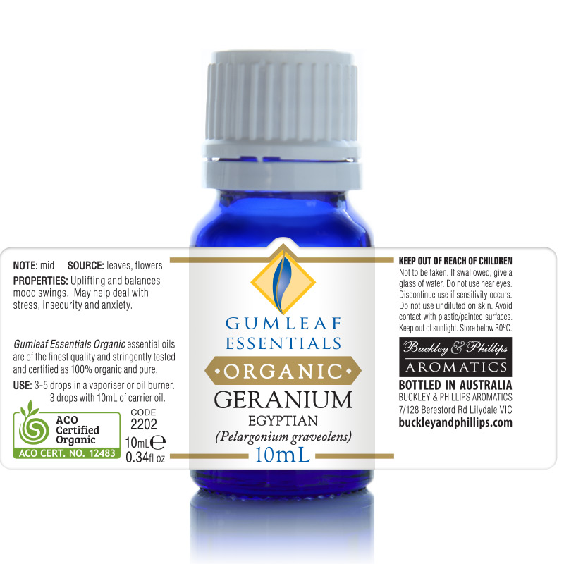 Organic Geranium Egyptian Essential Oil