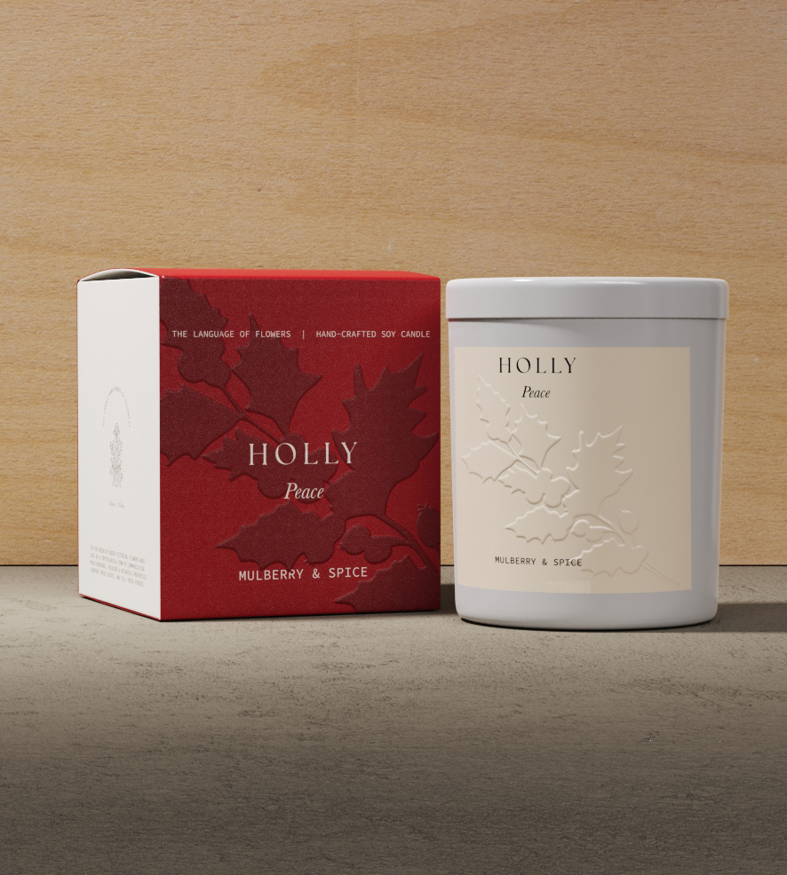Holly Large Candle | Mulberry + Spice | LOF