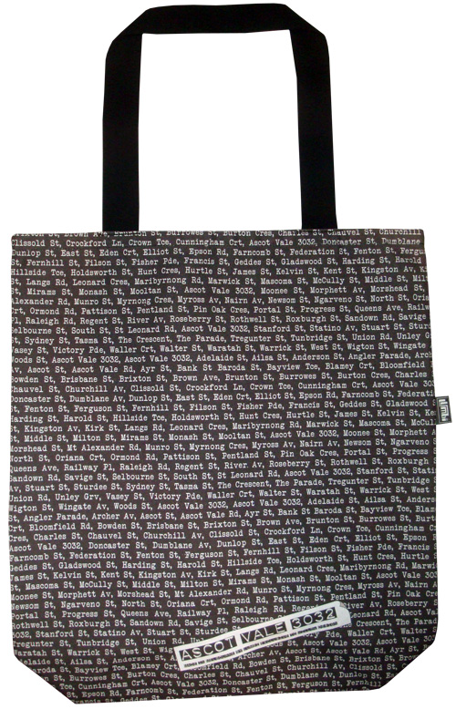 Large Tote Bag The Streets 40x30x10cm Black