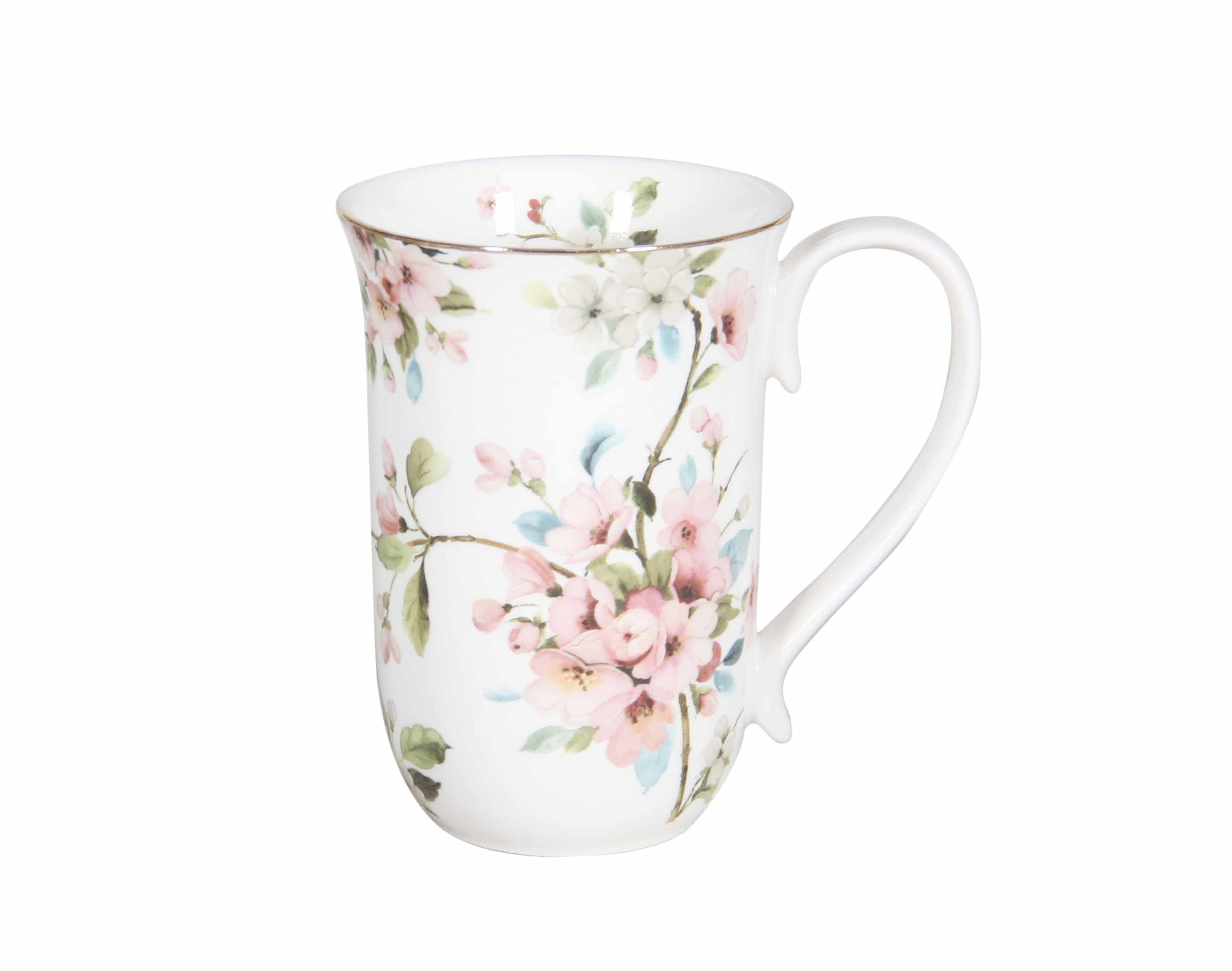 Peach Blossom White Mug 405cc