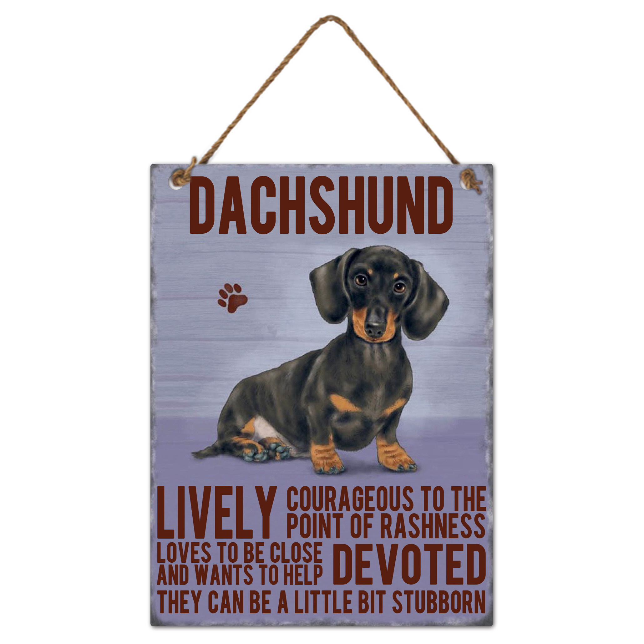 Metal Dachshund Wall Hanging 20*27cm