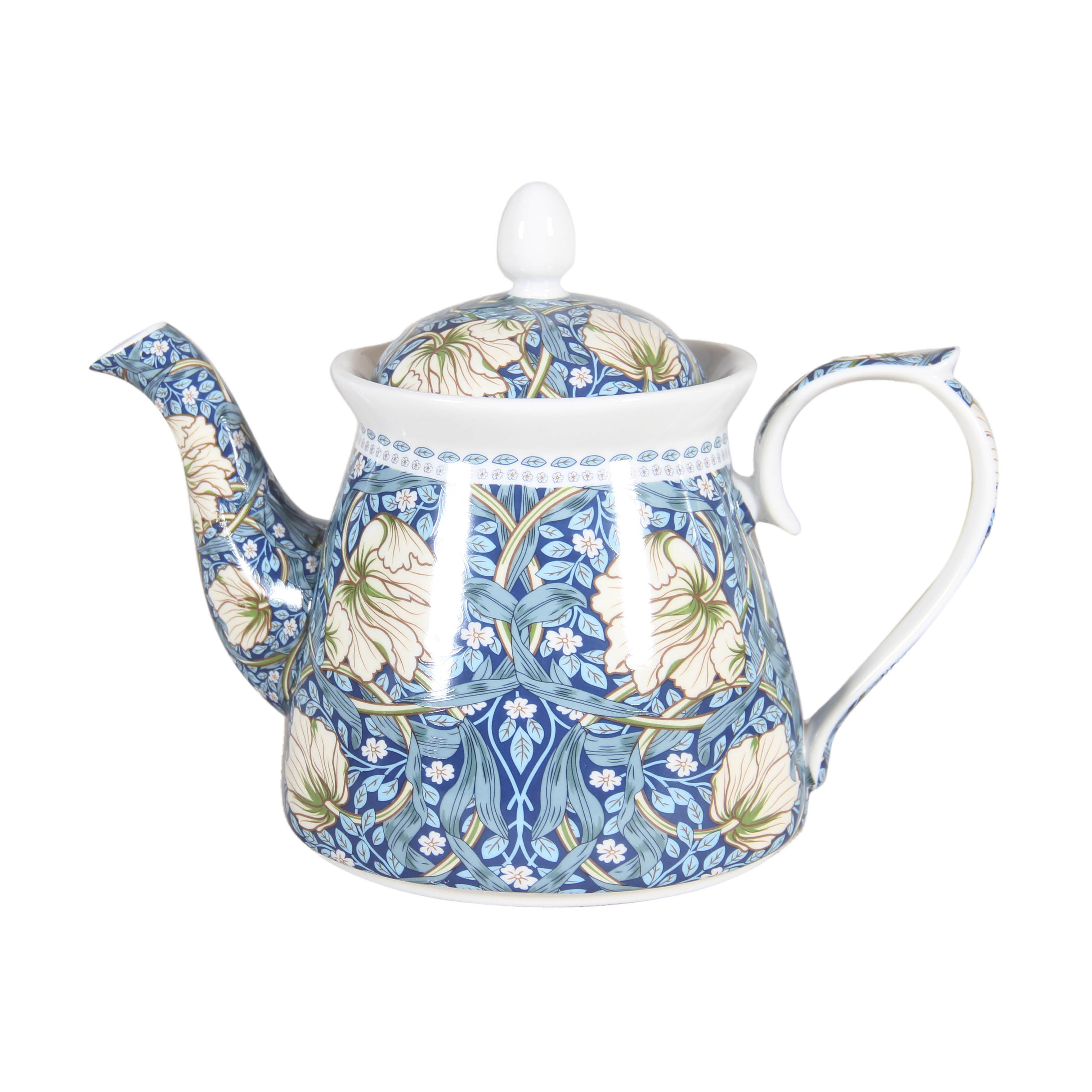 Wholesale William Morris Blue Teapot 1L PNC Imports Fieldfolio