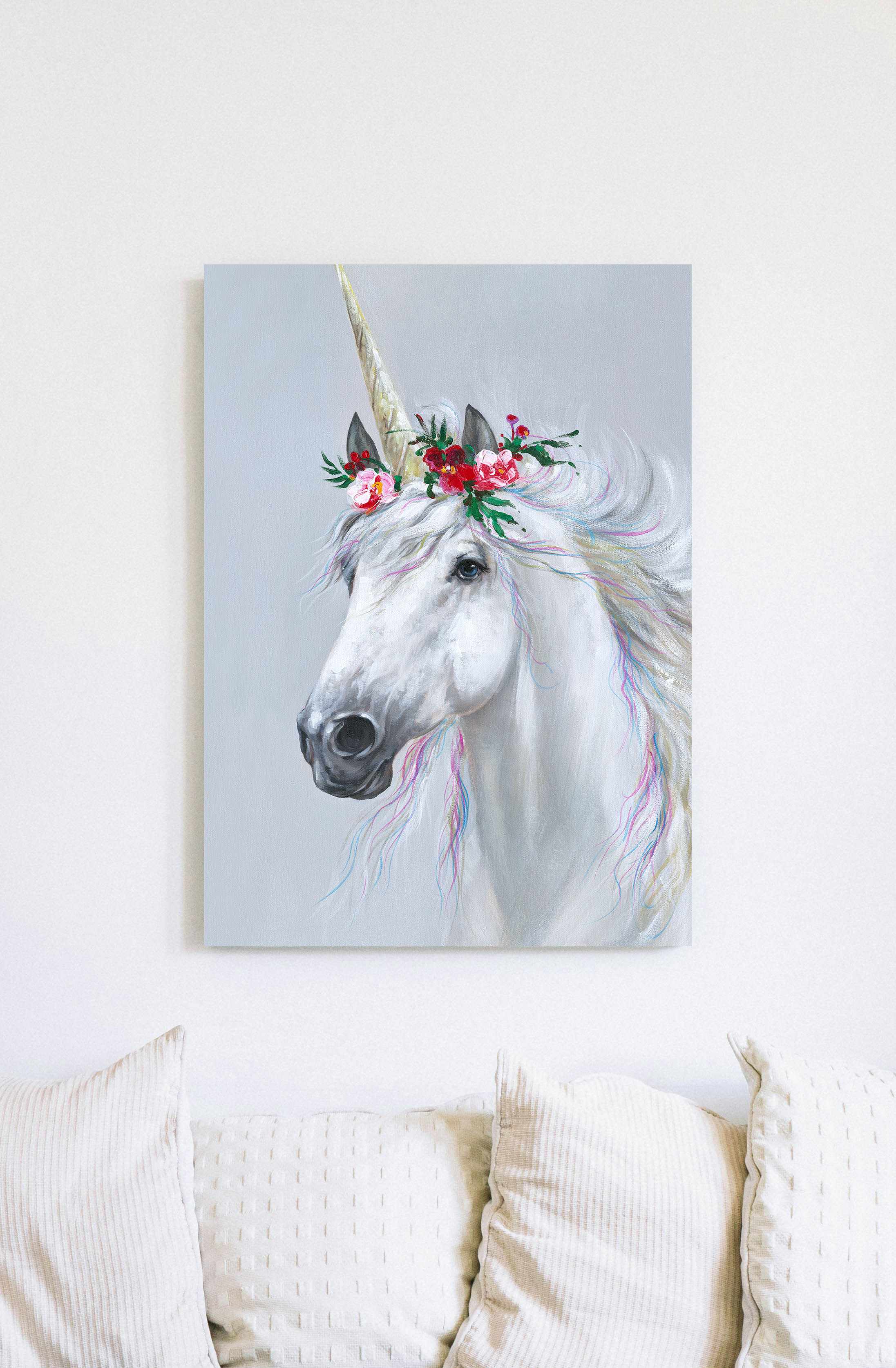 50*70*2.8cm Unicorn Canvas Print
