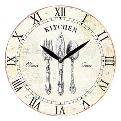 28.8cm MDF Kitchen Wall Clock