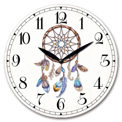 28.8cm MDF Dream Catchers  Wall Clock