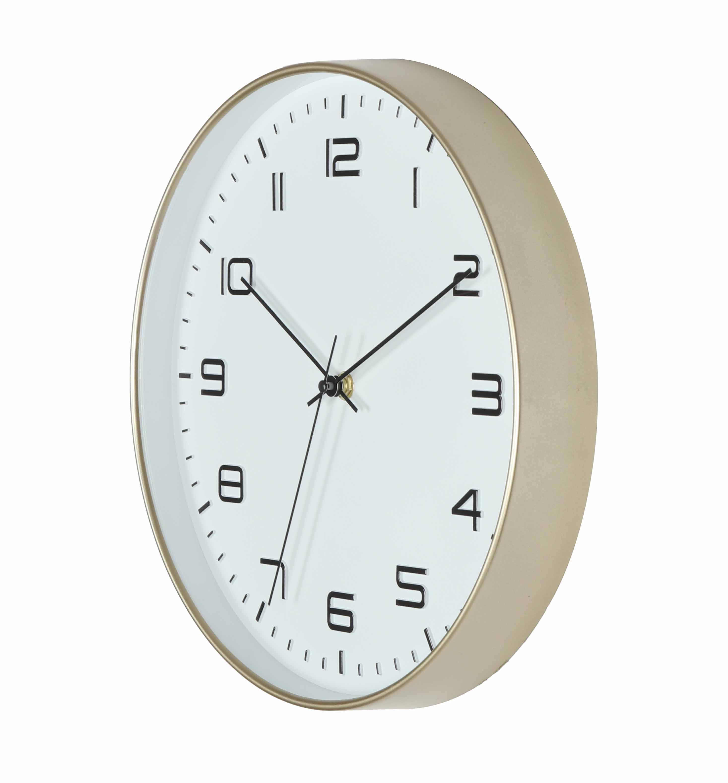 30.5cm Plastic Gold Wall Clock