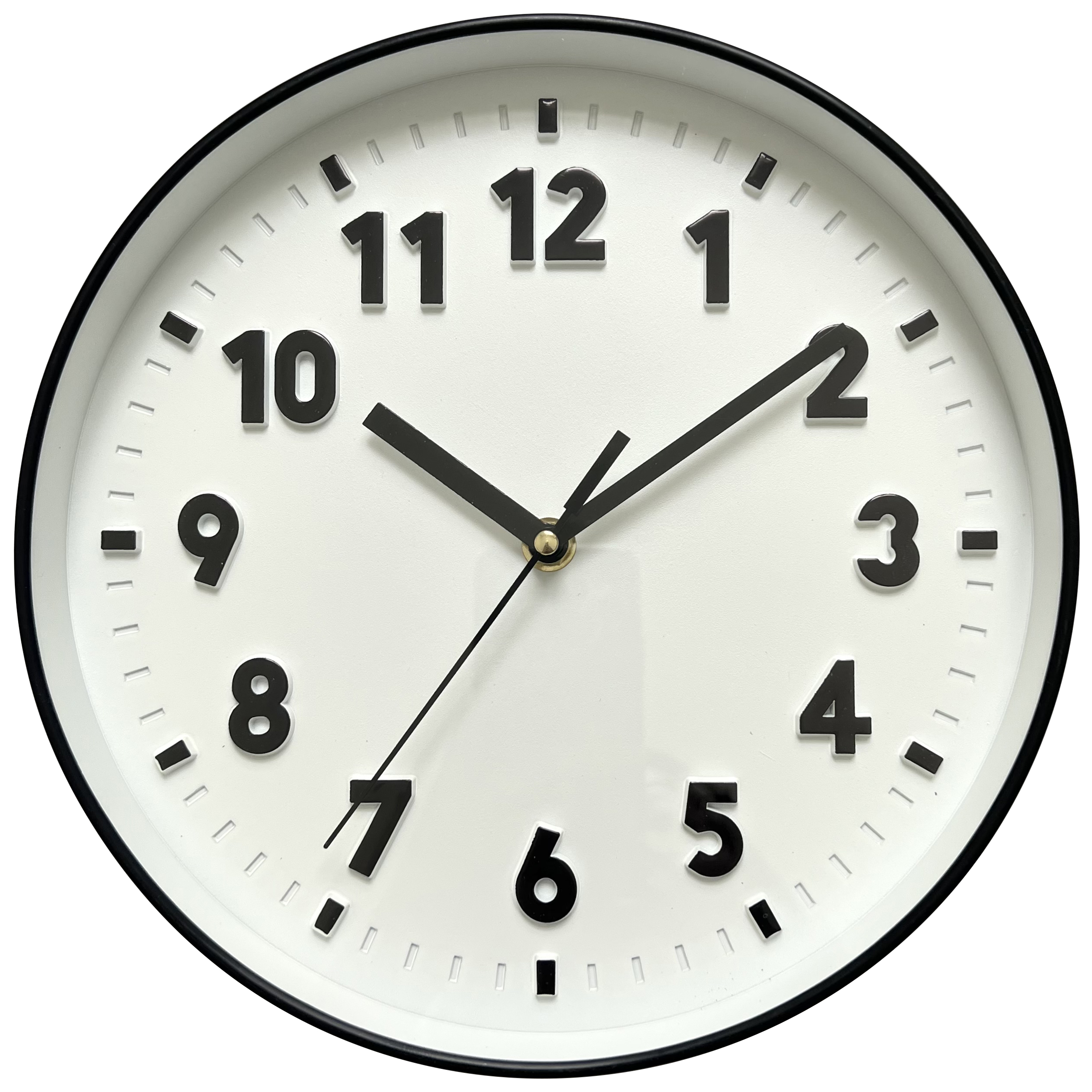 30.5cm Plastic Black Wall Clock