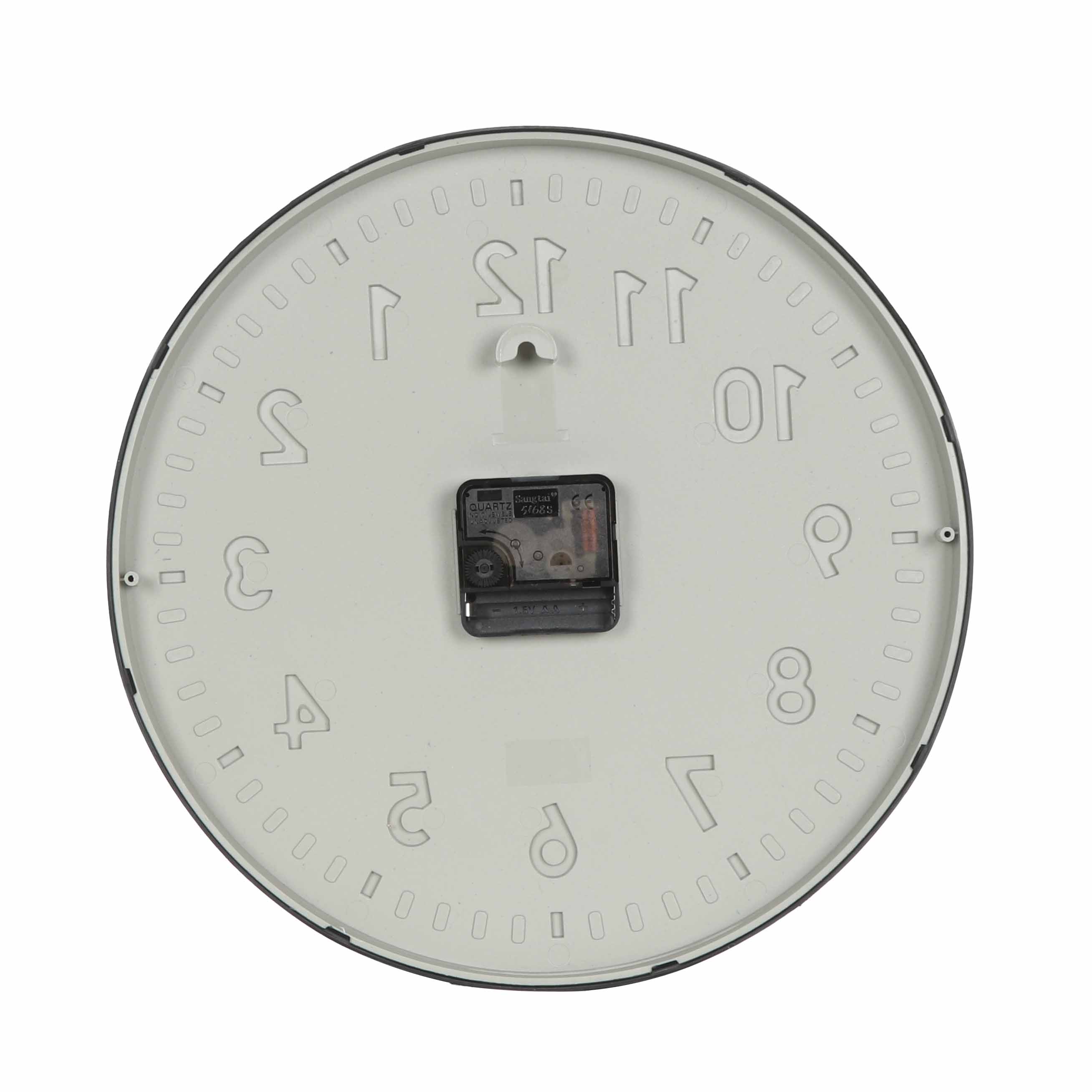 30.5cm Plastic Black Wall Clock