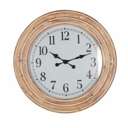 78*78*6.5cm Wooden Wall Clock with Glass face