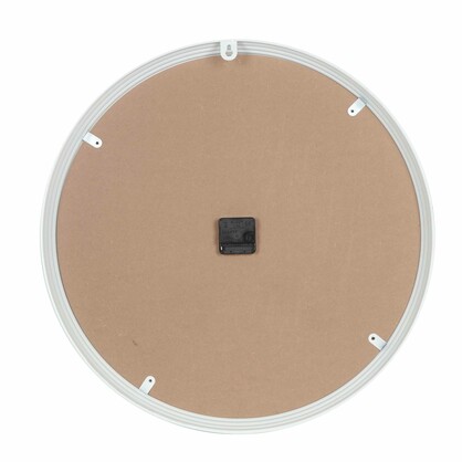 60*60*7.5cm Metal White Kensington Station Wall Clock